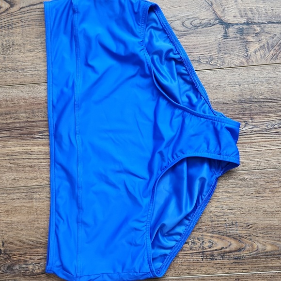 Lands End Plus Striped Tankini,  Bottoms, and Skirted Bottom 3 Pc Set EUC 🏖 - Picture 7 of 15